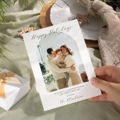 Modern Boho Kerstkaart Kaart