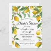 Modern Boho Lemon Summer Bridal Shower Kaart (Voorkant / Achterkant)