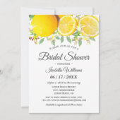 Modern Boho Lemon Summer Bridal Shower Kaart (Voorkant)