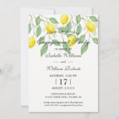 Modern Boho Lemon Summer Engagement Party Kaart (Voorkant)