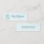 Modern Boho Minimal Palm Tree Business Calling Contactkaartje (Voorkant / Achterkant)