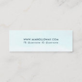 Modern Boho Minimal Palm Tree Business Calling Contactkaartje (Achterkant)