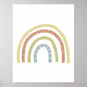 Modern Boho Neutral Rainbow Poster (Voorkant)