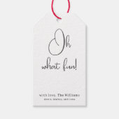 Modern Boho Oh Wat Leuk Familie Cadeau Labels Cadeaulabel (Voorkant)