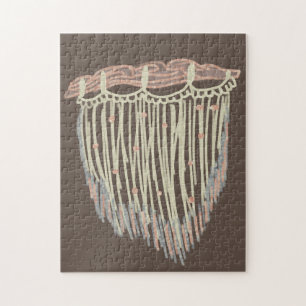 Modern Boho Organic Macrame Art Doodles Legpuzzel