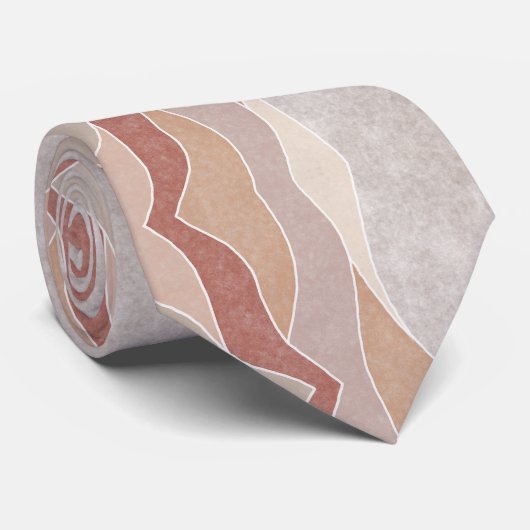 Modern Boho Patroon Stropdas (Opgerold)