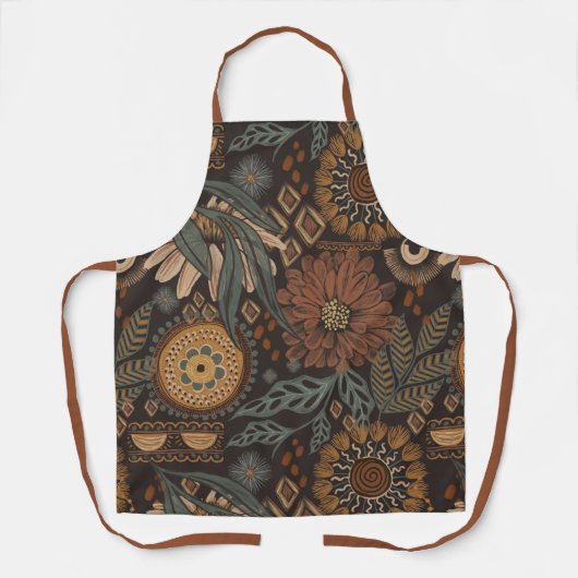 Modern Boho Pattern Schort (Voorkant)