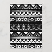Modern Boho Pattern Wedding Arch Burnt Sinaasappel Menu (Achterkant)