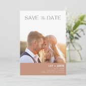 Modern Boho Photo Wedding Save The Date (Staand voorkant)
