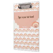 Modern Boho Rainbow gepersonaliseerd Multomap, op Klembord (Links)