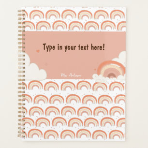 Modern Boho Rainbow gepersonaliseerd Multomap, op Planner
