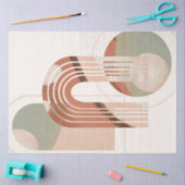 Modern BOHO regenboogorganische geometrische ontko Tissuepapier (Craft)