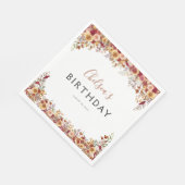 Modern Boho rustiek verjaardagsfeestje Servet (Hoek)
