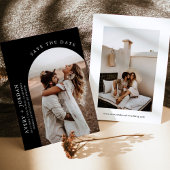 Modern Boho Save the Date | Foto Minimalistische K Kaart