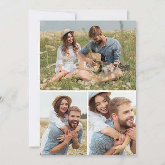 Modern Boho slaat de datum op Save The Date (Achterkant)