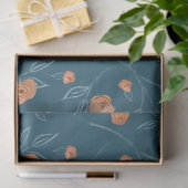 Modern BOHO Terracotta Floral Waterverf ontkoppeli Tissuepapier (Geschenk)