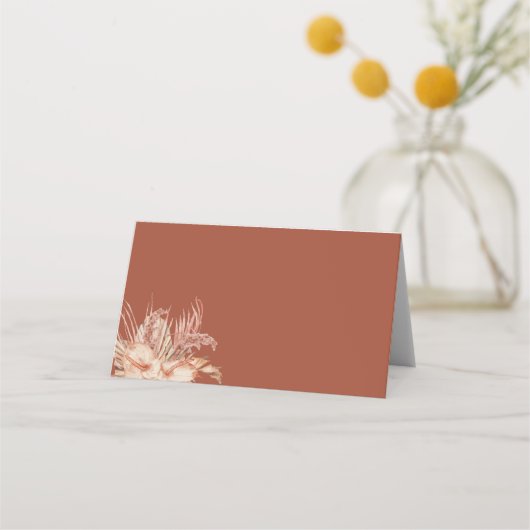 Modern Boho Terracotta Rustic Wedding (Achterkant)