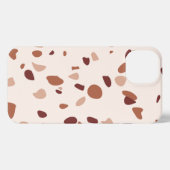 Modern Boho Terrazzo Pattern iPhone Case iPhone Hoesje (Achterkant horizontaal)