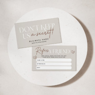 Modern Boho Verwijs Een Vriend Korting Coupon Kaar Aanbevelingskaartje