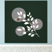 Modern Boho Wall Poster Canvas Afdruk (Insitu (Houten vloer))