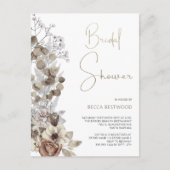 Modern Boho Waterverf Floral Vrijgezellenfeest Briefkaart (Voorkant)