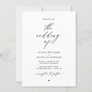 Modern Boho Wedding Kaart
