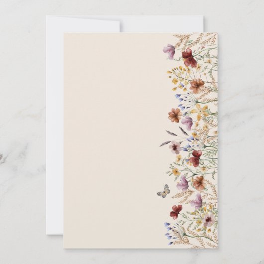 Modern Boho Wedding Kaart (Achterkant)