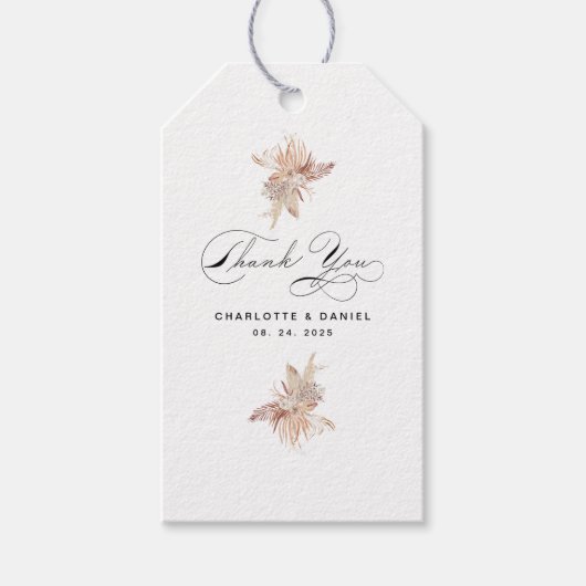 Modern Boho Whimsical Calligrafie Script Cadeaulabel (Voorkant)