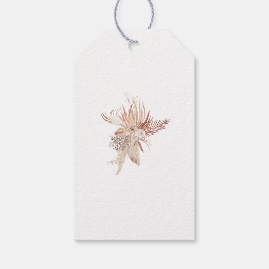 Modern Boho Whimsical Calligrafie Script Cadeaulabel (Achterkant)