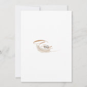 Modern Boho Whimsical Calligrafie Script Save The Date (Achterkant)