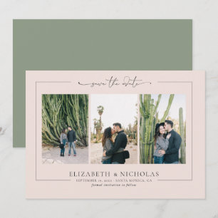 Modern Boho Woestijn 3 Foto Save the Date