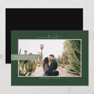 Modern Boho Woestijn Foto Save the Date