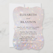 Modern Bokeh Glitter Sparkle Glam Uitnodiging (Voorkant)
