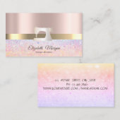 Modern Bokeh Gold Stripe,Sewing Machine  Visitekaartje (Voorkant / Achterkant)