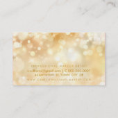 MODERN BOKEH grillig stijlvol goud zwart Visitekaartje (Achterkant)