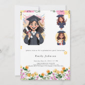 Modern Bokeh Lights Graduation invitation (Dos)