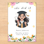 Modern Bokeh Lights Graduation invitation (Recto)