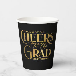 Modern Bold Afstuderen het Afstudeerder Party Papieren Bekers