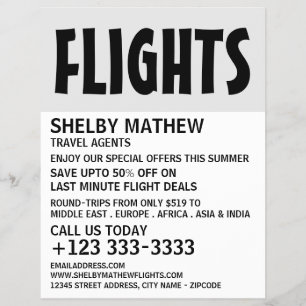 Modern Bold, Airline Adverteren Flyer