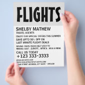 Modern Bold, Airline Adverteren Flyer (Hand)