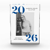 Modern Bold Blue Class van 2025 Afstuderen Fotoblokken (Voorkant)