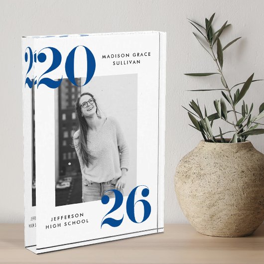 Modern Bold Blue Class van 2025 Afstuderen Fotoblokken