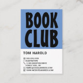 Modern Bold, Book Club Visitekaartje (Voorkant)