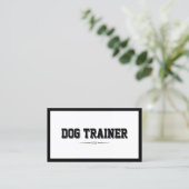 Modern Bold Border Dog Training Visitekaartje (Staand voorkant)