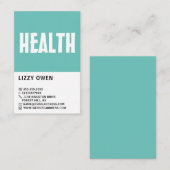 Modern Bold, Carte de visite de magasin alimentair (Devant / Derrière)