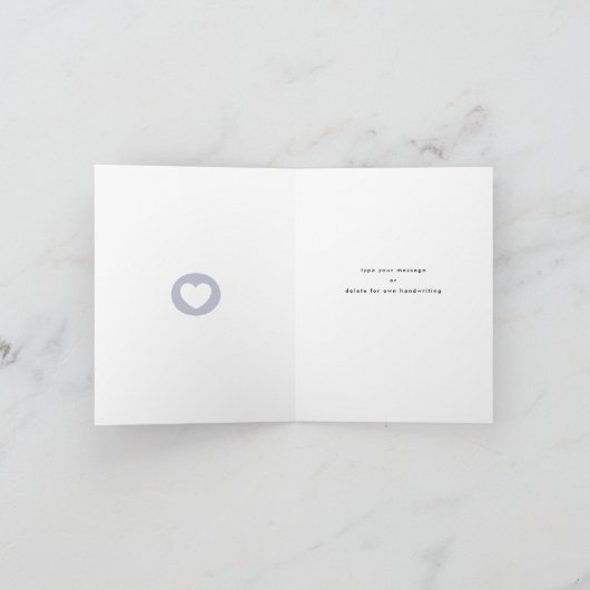 Modern Bold Eenhoorn Bedankt MUM's Day Kaart (Binnen)