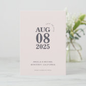 Modern Bold Enregistrer le Faire-part de mariage D (Debout devant)