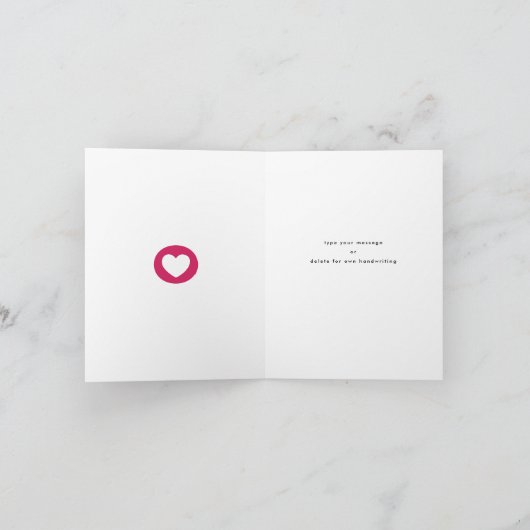 Modern Bold Faux Folie Dank u Moederdag Kaart (Binnen)