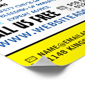 Modern Bold, Gas Engineer & Supplier Advertising Poster (Hoek)