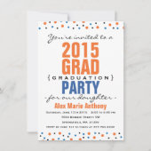 Modern Bold Graduation Party Invitation - Sinaasap Kaart (Voorkant)